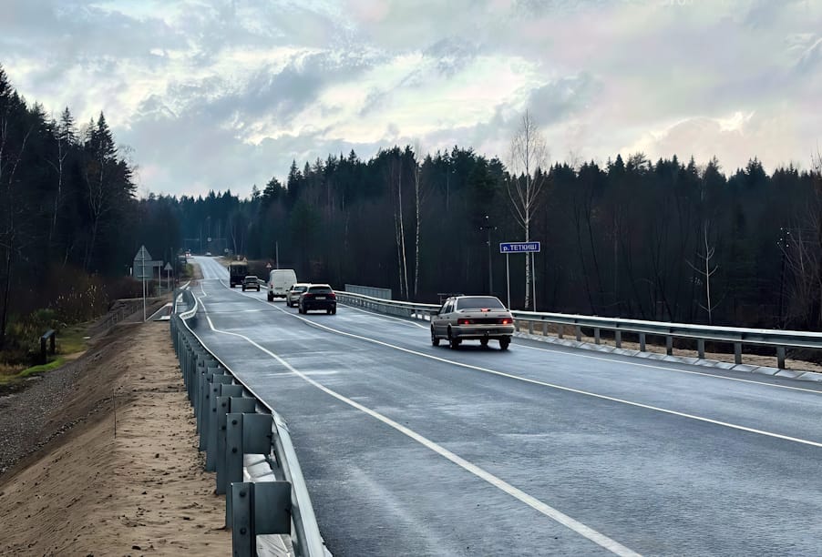 Костромская область: завершена реконструкция моста через реку Тёткиш